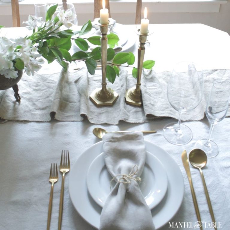 How to Style a Beautiful Skinny Table Runner