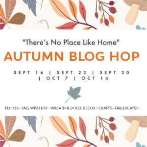 Autumn Blog Hop Graphic - fall leaves and berries