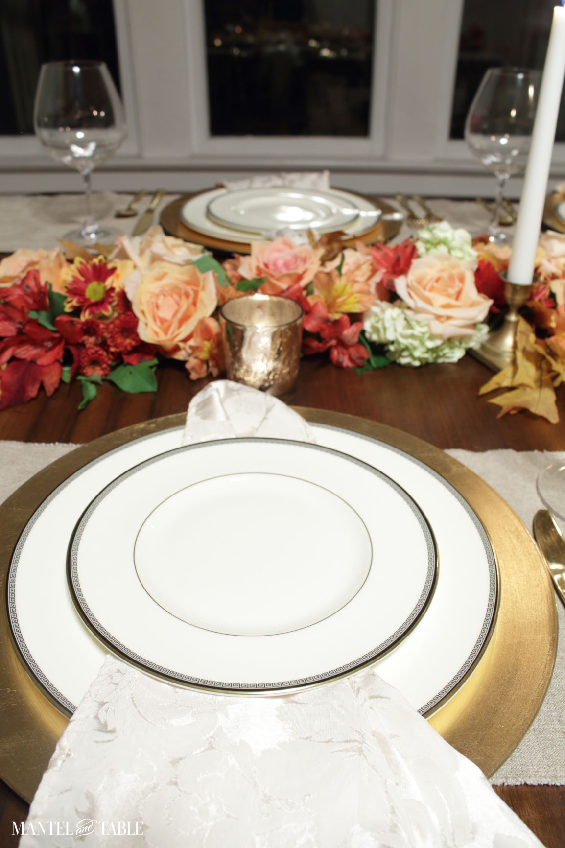 Closeup of plate stack