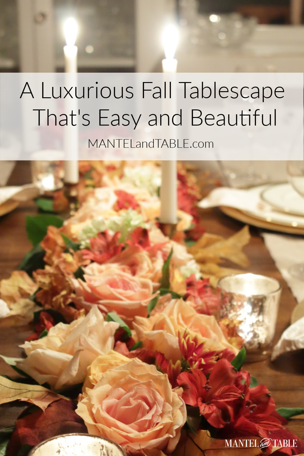 Fall Tablescape Pinterest banner