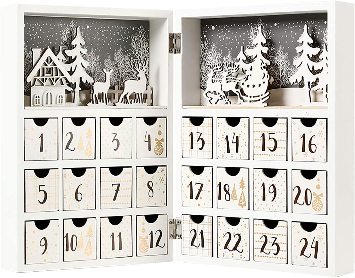 White Reindeer advent calendar