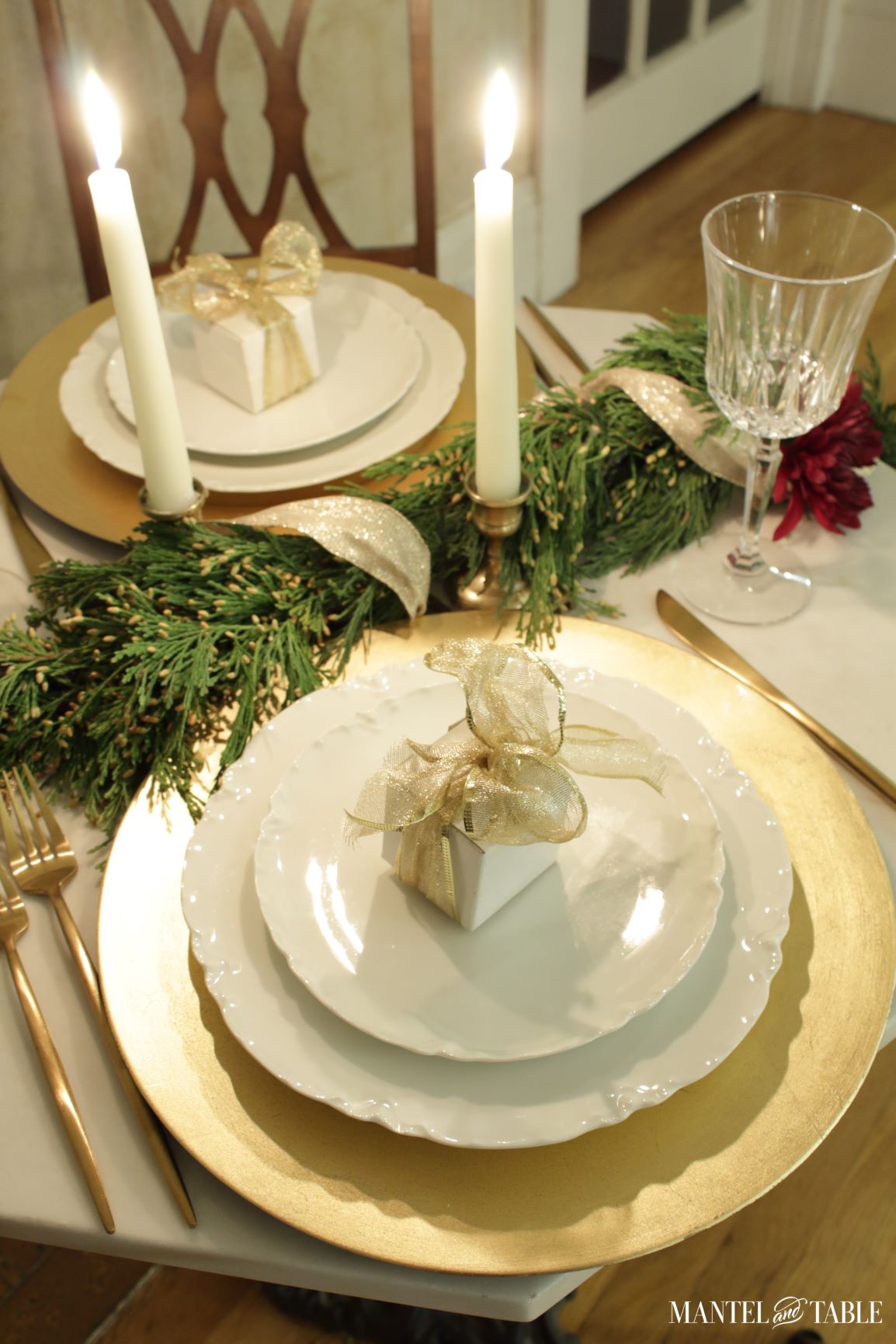 Tablescape for two plate stack