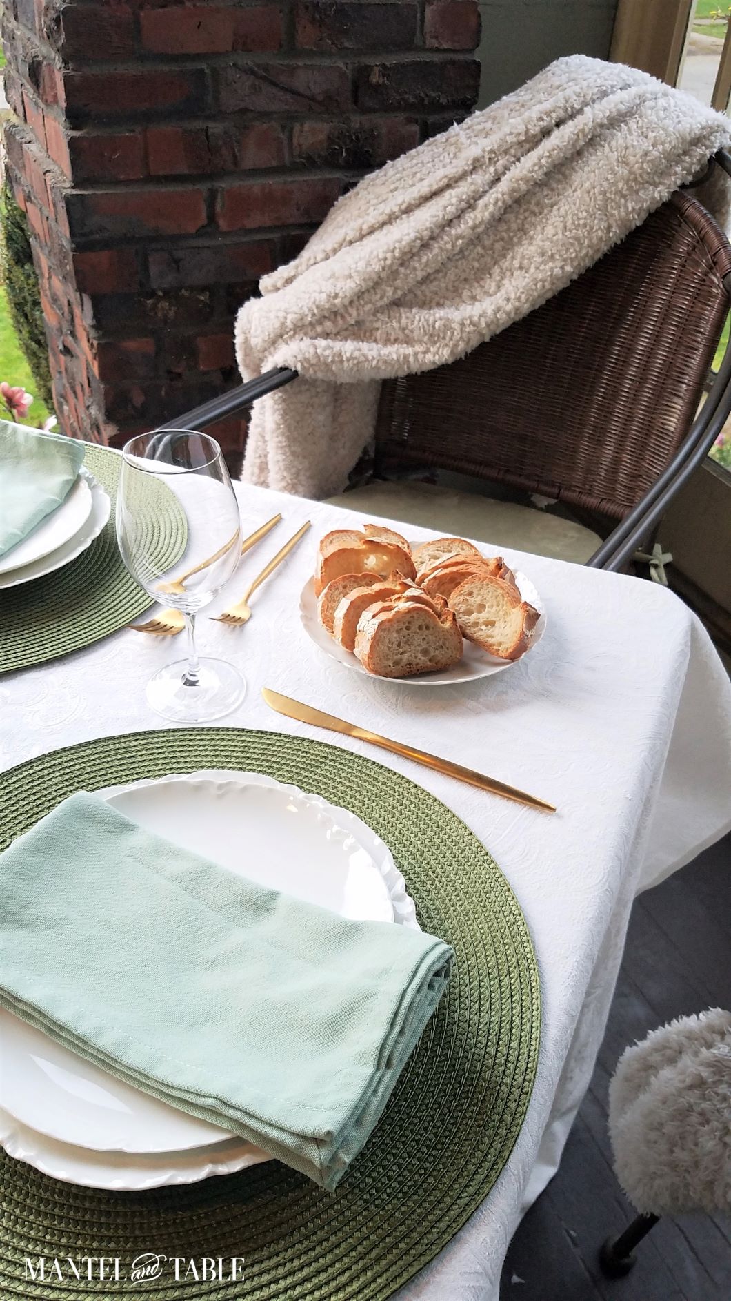 tablescape for Olive oil tasting