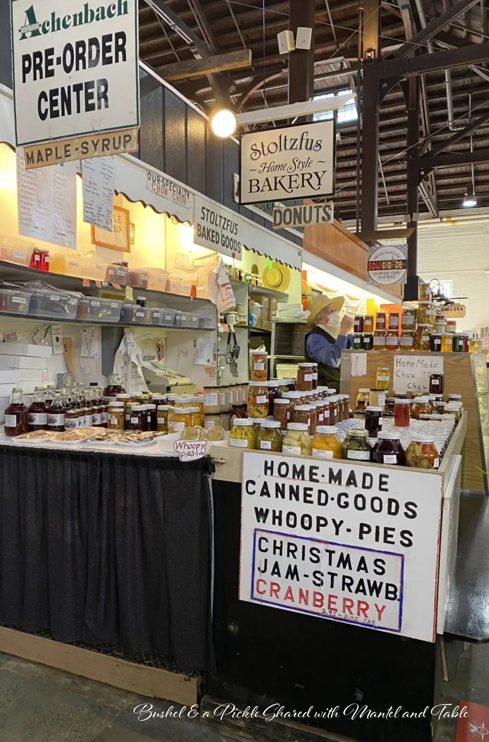 Inside view of a stall at Lancaster's Central Market