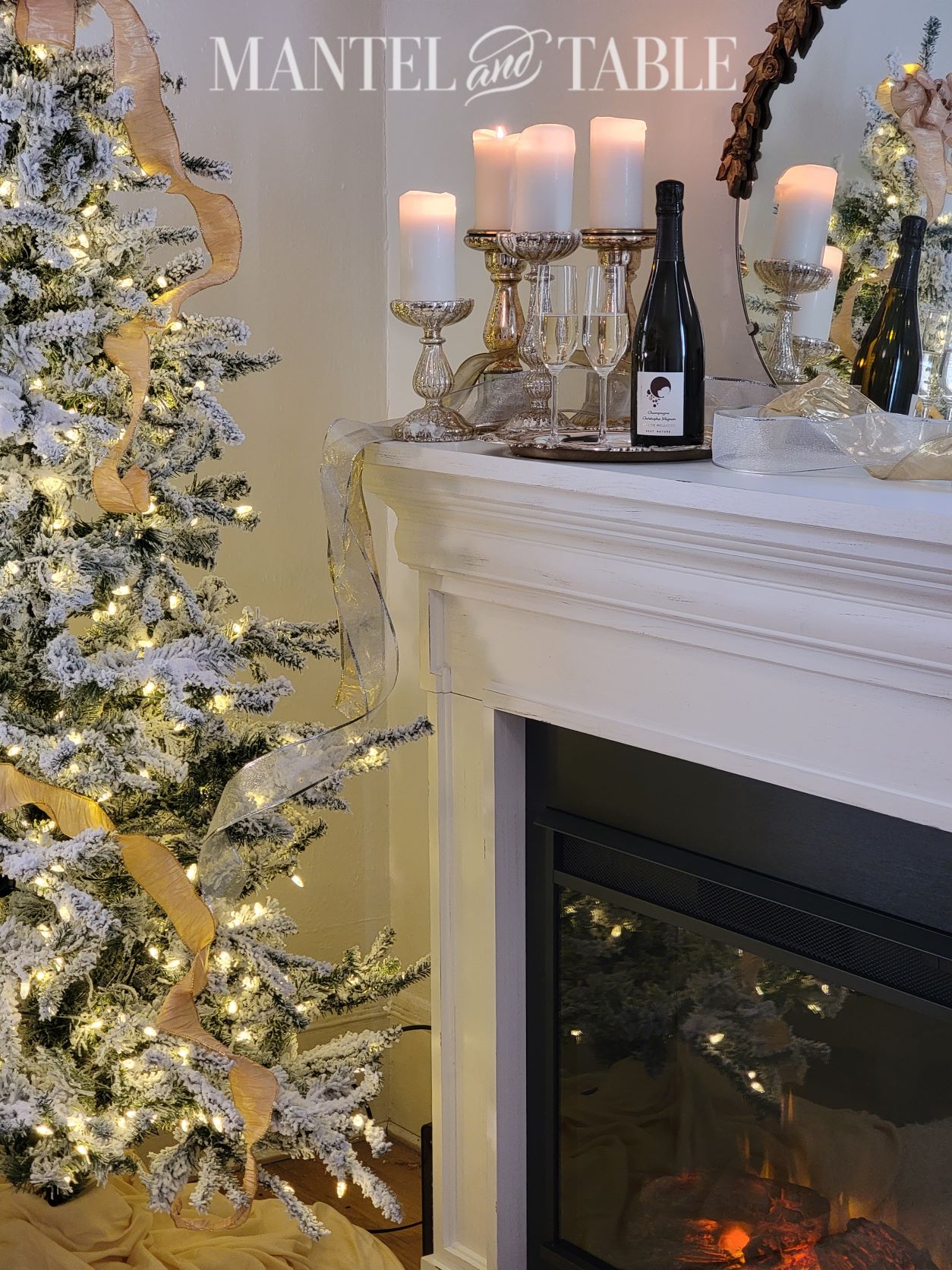Fireplace and Christmas tree