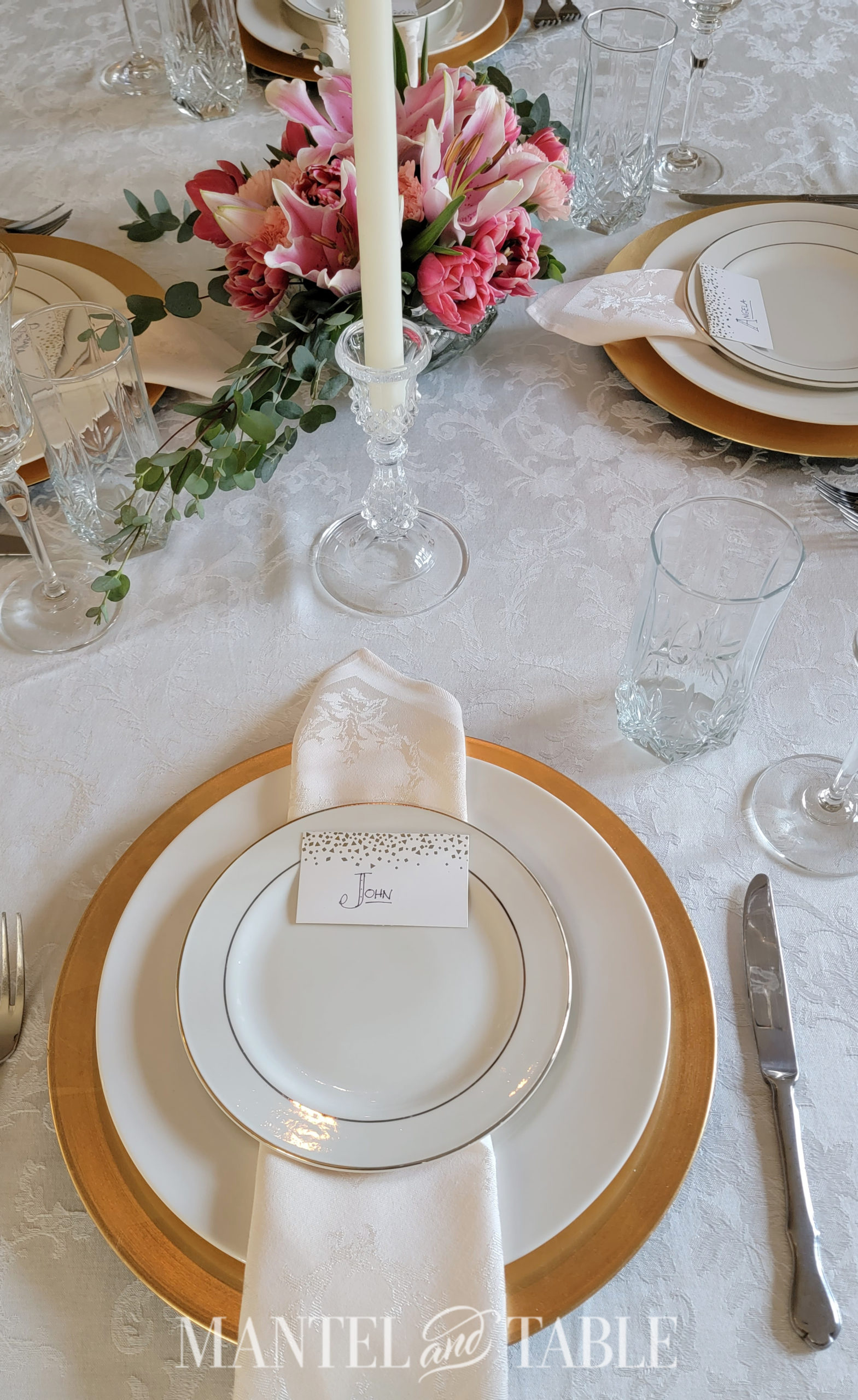 romantic table setting