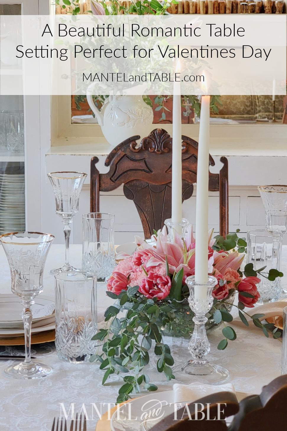 Romantic Table Setting Pinterest banner