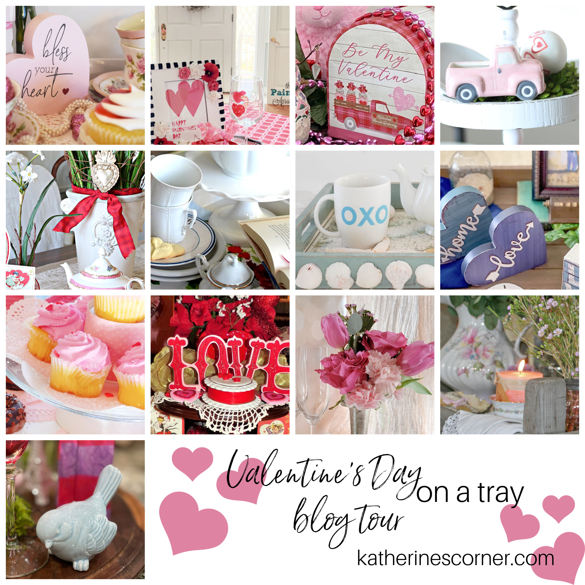 Valentines Day on a Tray Blog Tour graphic
