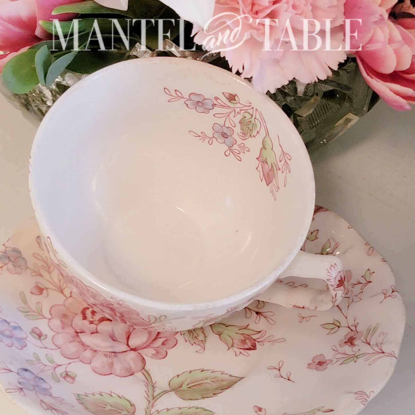 Rose Chintz teacup - inside detail