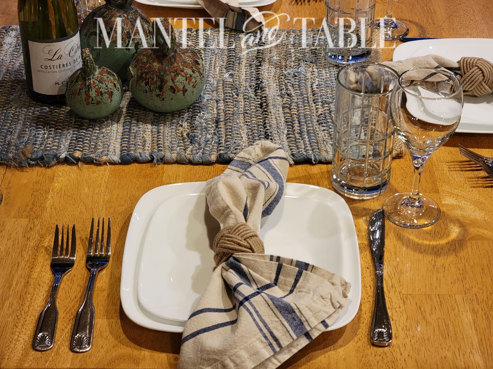 Set a Beautiful Table - place setting with table runner
