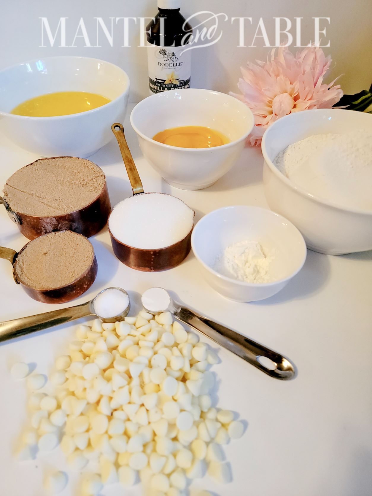 Ingredients for blondies