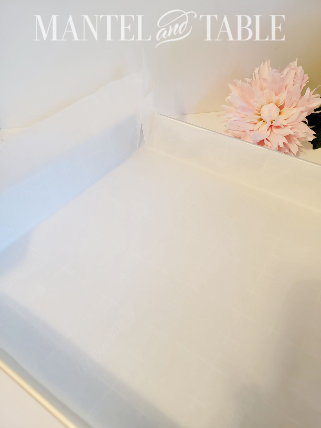 Parchment paper-lined baking pan