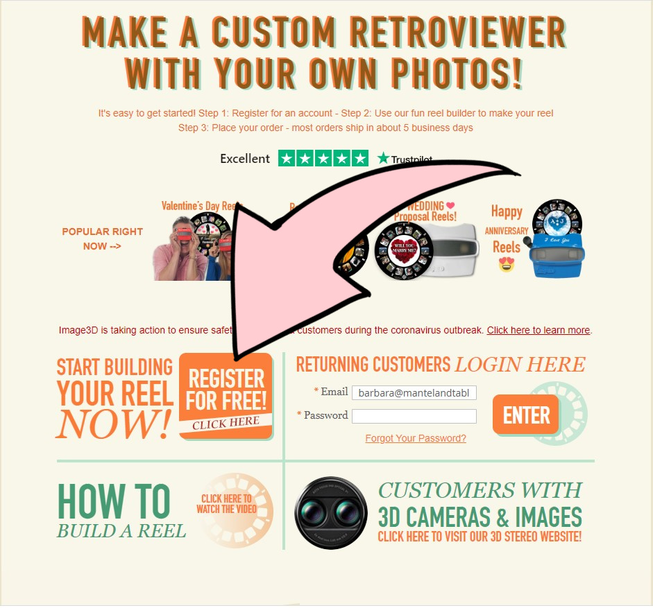 RetroViewer screenshot Register for Ffree