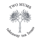 Two Mums Takeaway tea boxes logo