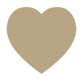 Gold heart graphic
