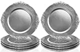 Silver melamine chargers - last minute buys