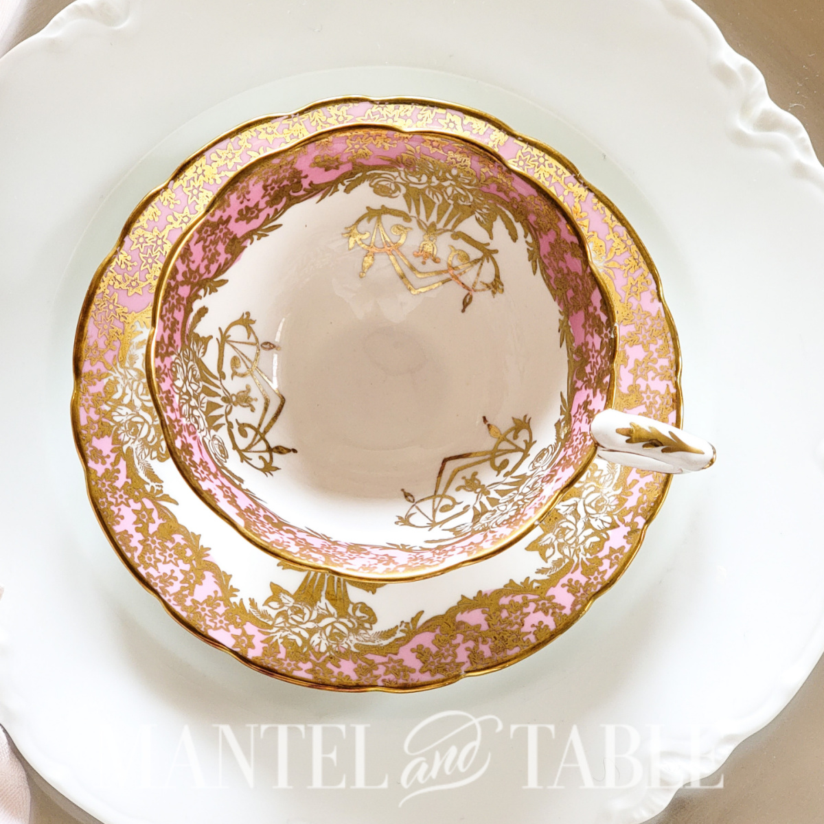 Organize a tea party - teacup 4 top view