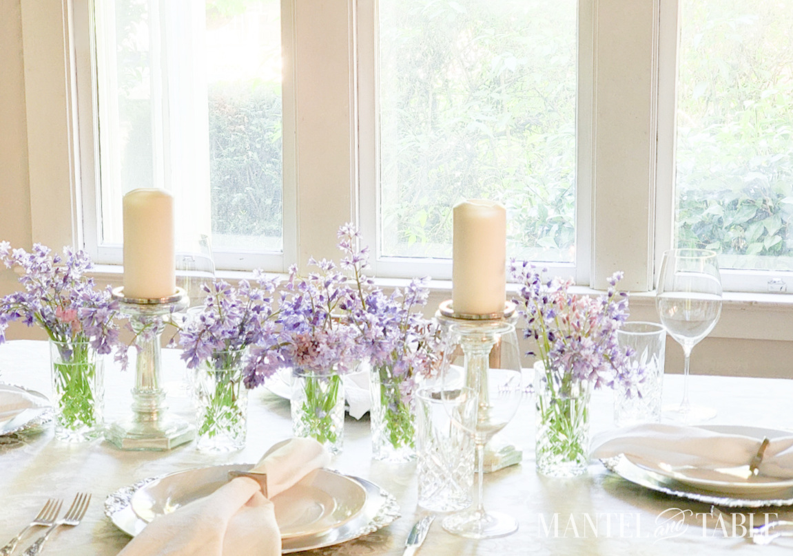 Spring tablescape - full view