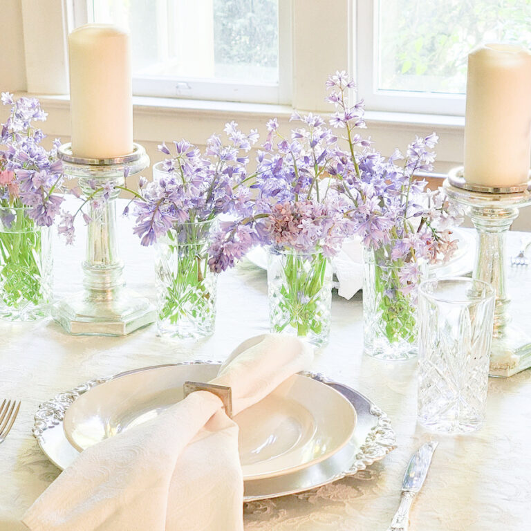 A spring tablescape – beauty right from the back yard