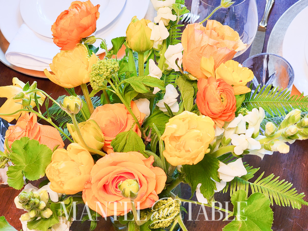 Beautiful birthday flowers - closeup