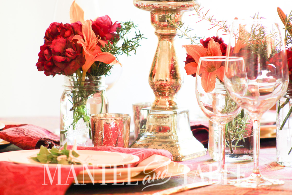 Father's Day Tablescape candle holder