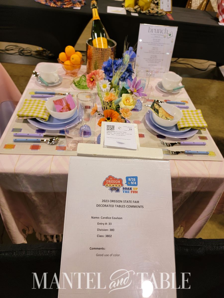 2023 tablescape competition - colorful tablescape