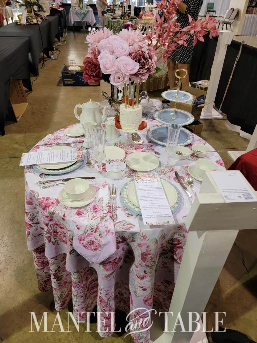 Tablescape Competition Judging - table entry set for tea party