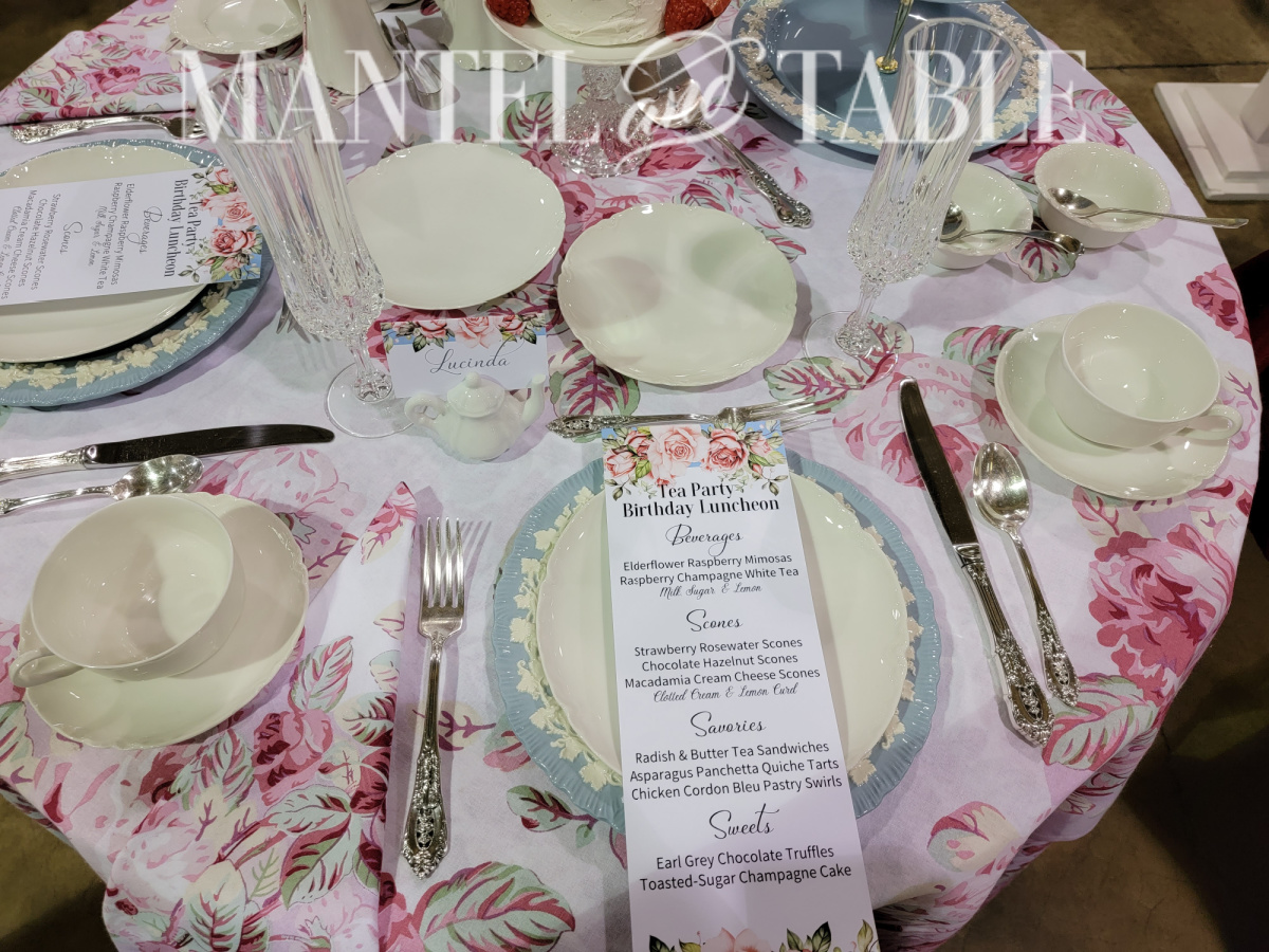 Tablescape Competition Judging closeup of place setting