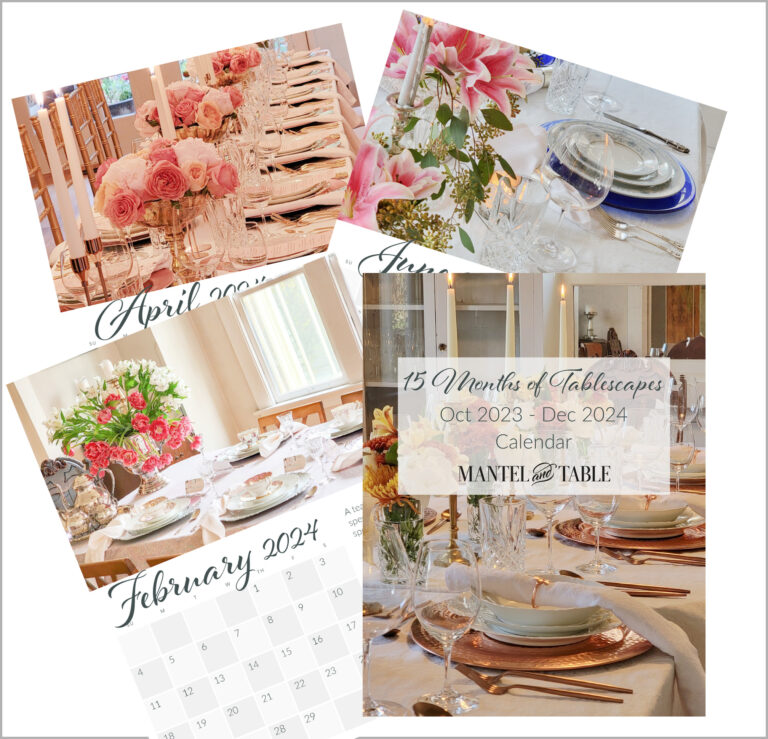 Tablescape Calendar 2024 – another year of tips and beauty