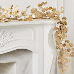 Click here to buy gold eucalyptus garland