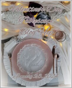 Valentine's Day Tablescape Blog Hop Banner
