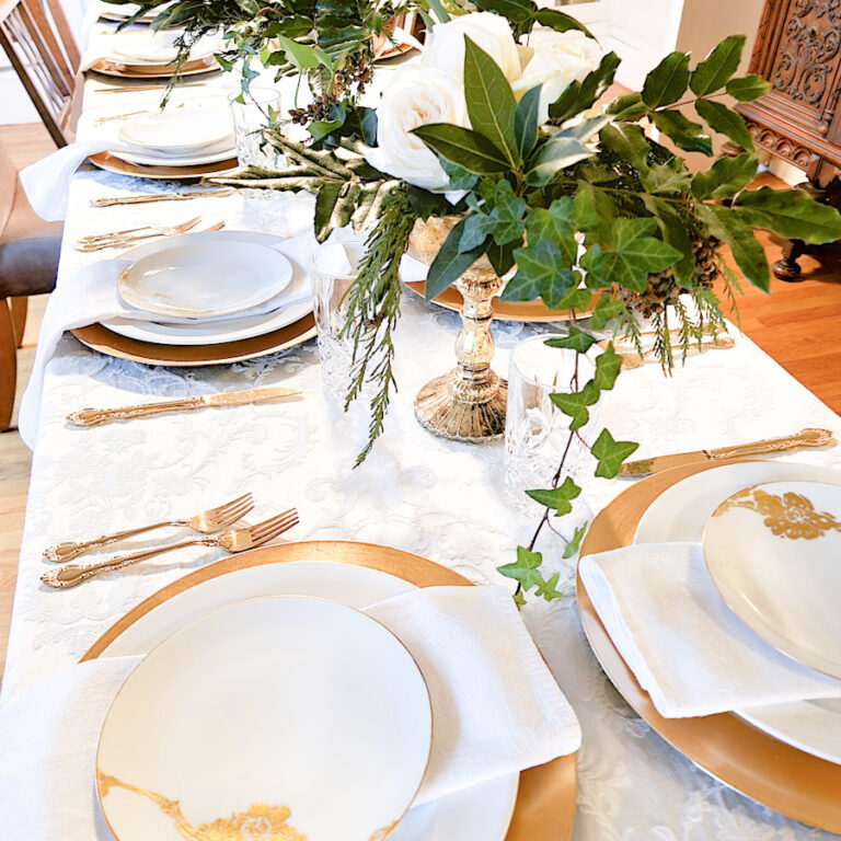 How to add nature to your glamorous table setting
