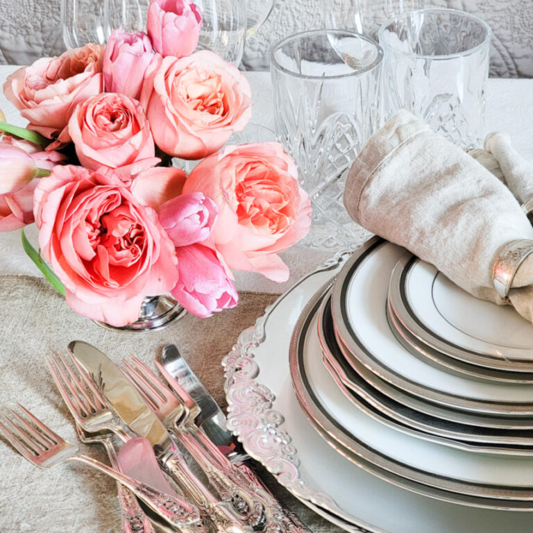 Easy Elegant Beauty in a Neutral Pink Tablescape