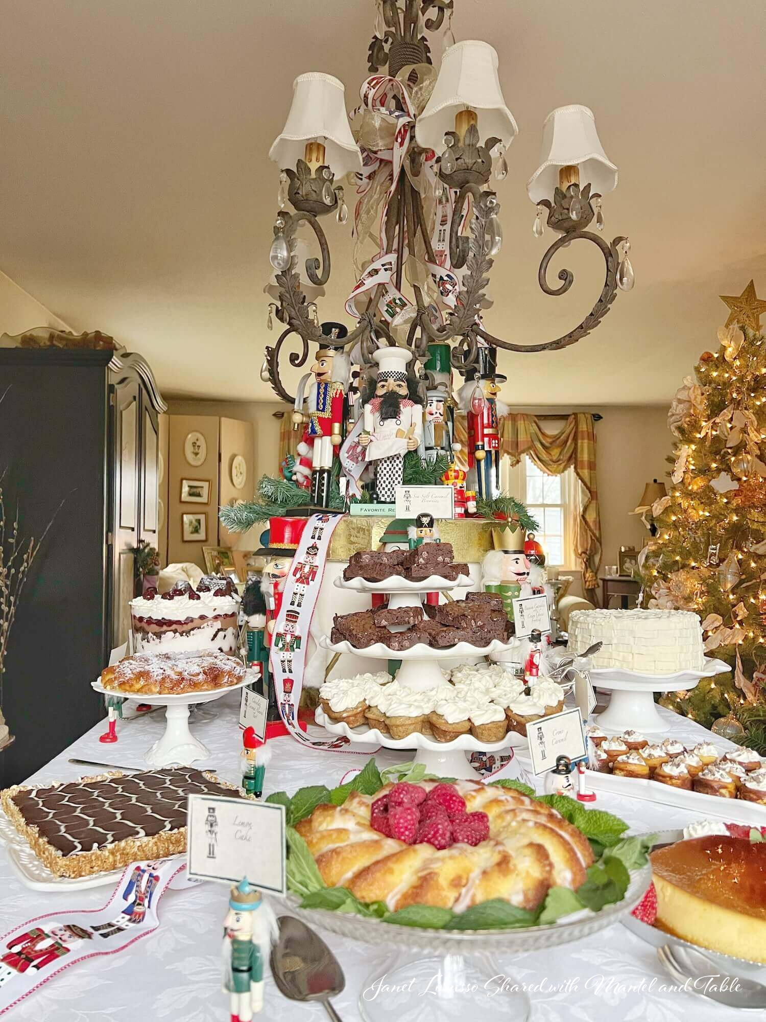 Nutcracker Sweets dessert party food table full view