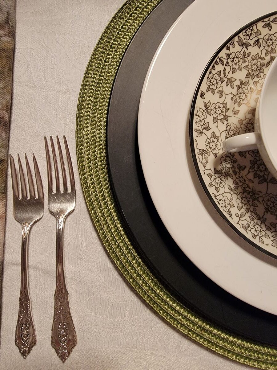 Closeup of plate stack