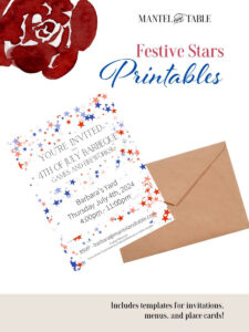 Cover of Festive Star printables by Mantel and Table