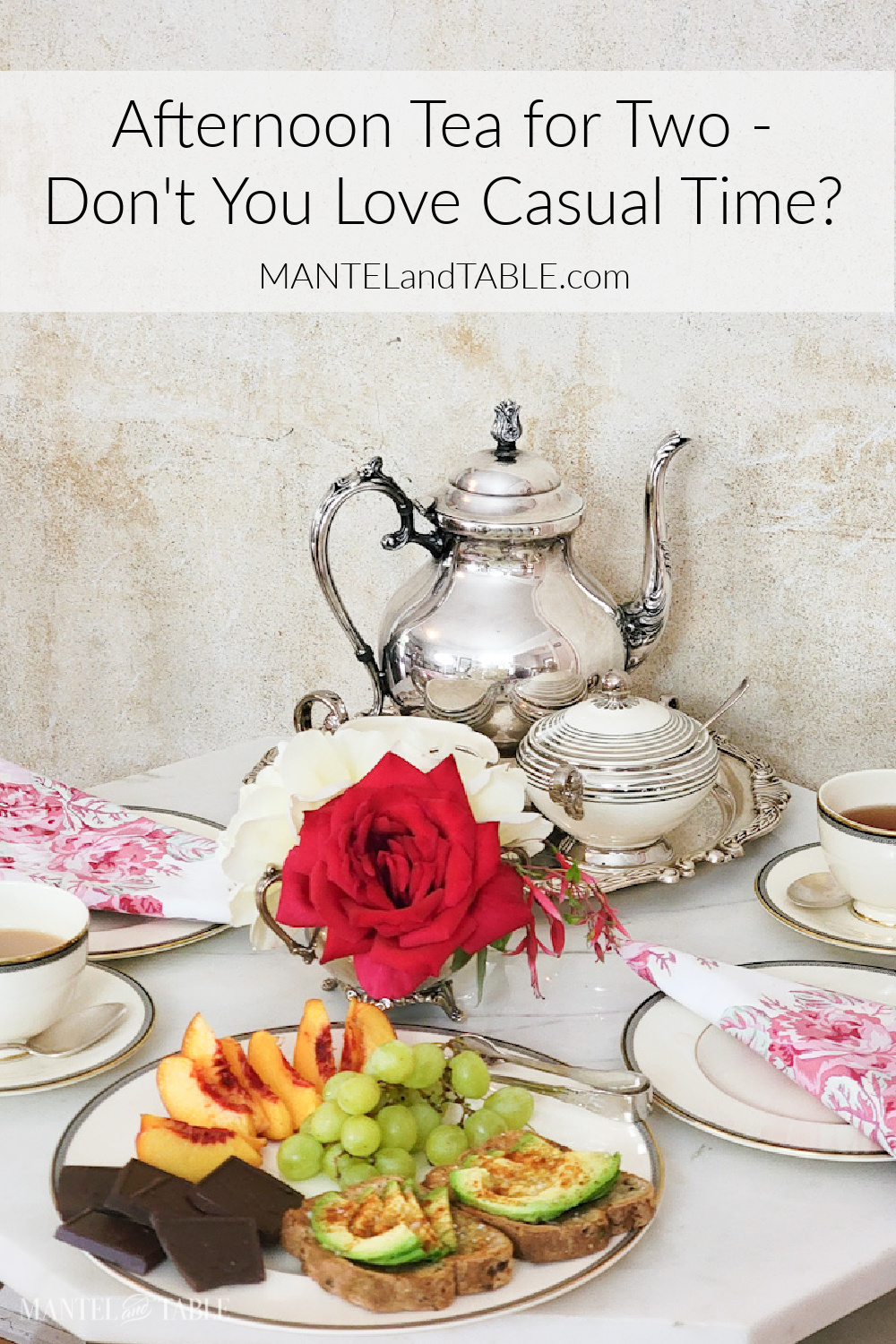tea table Pinterest banner